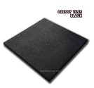 RUBBER SAFETY FLOORING GRASSY TILES (แผ่นยางกันกระแทก รุ่นเส้น) BLACK SIZE 50x50x2.5CM WEIGHT 5KG 1Y.